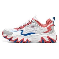 Skechers Stamina V3 Wildfire Shoes Anti-Slip Wear-Resistant Low-Top Hiking Trekking Shoes Men's White Red Blue 41