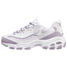 Skechers D'Lites 1.0 Shoes 'White Purple' Women's 36