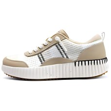 Skechers Bobs Cushioning Wear-Resistant Low-Top Casual Shoes Women's Natural natural/multicolor, 36.5
