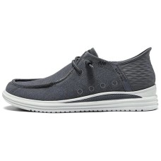 Skechers Hands Free Slip-Ins Cushioning Anti-Slip Wear-Resistant Breathability Low-Top Casual Shoes Men's Gray Серый, 40