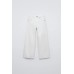 Джинсы wide leg ZARA Белый, 9/10 лет (года) (140 cm)