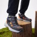 Skechers Anti-Slip Wear-Resistant Mid-Top Kids' Boots Black Orange Kids' Черный, 27.5