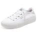 Skechers Royal Kiss Bob's Anti Slip Wear Resistant Low Top Skateboard Shoes Women's Pure White 36