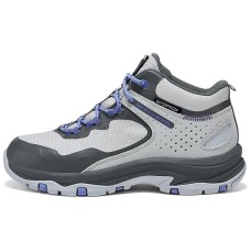 Skechers OUTDOOR Anti-Slip Wear-Resistant Mid-Top Trekking Shoes Women's Purple Gray Серый, 36