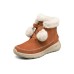 Skechers On The Go Joy Pompom Snow Boots 'Brown White' Women's 36