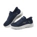 Skechers Go Walk Fle Cushioning Wear-Resistant Mid-Top Running Shoes Women's Blue White Синий Белый, 36