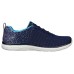 Skechers Cushioning Slip Resistant Low Top Casual Shoes Women's Marine Blue 35