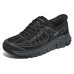 Skechers Summits Hands Free Slip-Ins Cushioning Wear-Resistant Low-Top Outdoor Shoes Men's Black Черный, 40
