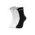 Skechers Unisex Mid-Calf Socks 3 Pack (White+White+Black), M