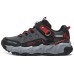 Skechers Velocitrek Boys Slip-Resistant Cushioning Low-Top Kids' Outdoor Shoes Black Red Kids' Красно-черный, 27.5