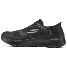 Skechers MEN'S GO WALK Anti-Slip Wear-Resistant Low-Top Casual Shoes Men's Black Черный, 39.5