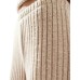 Vero Moda ribbed jersey wide leg trouser co-ord in beige Серый, XS