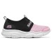 Skechers Girls Abrasion Resistant Slip Resistant Low Top Kids' Running Shoes Pink Black Teenagers Black Pink, 35