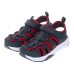 Skechers Girls Anti-Slip And Wear-Resistant Breathable Children's Sandals Gray Red Kids' серый красный, 30