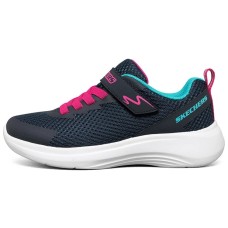 Skechers Anti-Slip Wear-Resistant Low-Top Kids' Running Shoes Navy Kids' Синий, 27.5