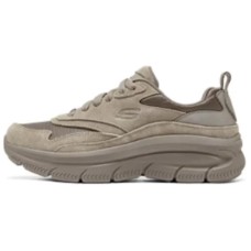 Skechers DLITES Wear resistant And Lightweight Low Top Casual Shoes Women's Dark Taupe Umber Зеленый, 37.5