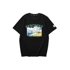 Skechers T Shirt Unisex Carbon Black Carbon Black 0018, L