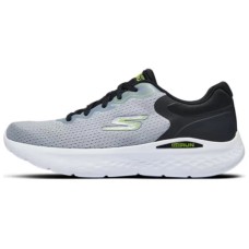 Skechers Go Run Lite Low-Top Running Shoes Men's Black Gray Black Gray, 43