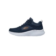 Skechers SPORT MENS Cushioning Slip Resistant And Abrasion Resistant Low Top Casual Shoes Men's Blue темно-синий/оранжевый, 42