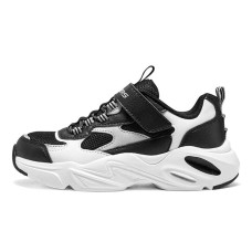 Skechers Anti-Slip Wear-Resistant Chunky Sneakers Shoes Black White Teenagers Черно-белый, 28.5