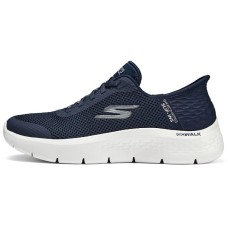 Skechers Go Walk Fle Cushioning Wear-Resistant Mid-Top Running Shoes Women's Blue White Синий Белый, 36
