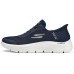 Skechers Go Walk Fle Cushioning Wear-Resistant Mid-Top Running Shoes Women's Blue White Синий Белый, 36