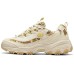 Skechers Cushioning Wear-Resistant Low-Top Chunky Sneakers Women's Natural Бежевый, 35.5