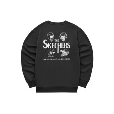Skechers Funny Monster Sweatshirts Unisex Carbon Black-0018, M