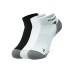Skechers Ankle Socks Unisex 3 Pack 3 Pack (White/Carbon Black/Bright White/03EU), M