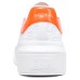 Skechers Court Classics Breathable Support Low Top Skateboard Shoes Women's White Orange Белый, 35