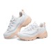 Skechers D'LITES 1.0 Anti-Slip Wear-Resistant Low-Top Chunky Sneakers Women's White Orange Белый, 38