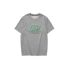 Skechers Colorful T Shirt Unisex Medium Heather Gray Medium Heather Gray/004F, XS