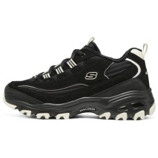 Skechers D'Lites Zip Along Shoes 'Black' Women's Black Beige, 36