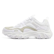 Skechers Sport Cushioning Anti-Slip And Wear-Resistant Support Low-Top Chunky Sneakers Men's White 42