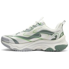 Skechers Street Cushioning Wear-Resistant Low-Top Casual Shoes Men's White Green Бело-зеленый, 39.5