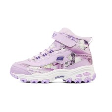 Skechers Slip-Resistant Cushioning Wear-Resistant Kids Lifestyle Shoes Purple White Teenagers 32