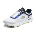 Skechers Cushioned Wear-Resistant Breathable Rebound Low-Top Casual Running Shoes Men's White Black Yellow White Black Yellow, 43