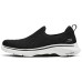 Skechers GO WALK 7 Breathable Lightweight Low-Top Casual Shoes Women's Black White Черно-белый, 35