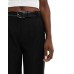 Stradivarius wide leg belted trouser in black Черный, US 0