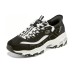 Skechers D'Lites 1.0 Chunky Sneakers 'Black White' Women's 36.5