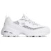 Skechers D'LITES 1.0 Cushioning Anti-Slip And Wear-Resistant Low-Top Chunky Sneakers Women's White Silver 38.5