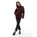 ASOS DESIGN crew neck jumper in burgundy zebra print Бордовый, XS - US 0-2
