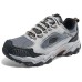Skechers OUTDOOR Cushioning Coverage Support Low-Top Trekking Shoes Men's Gray Black Gray/Orange/Black/GYOR, 43