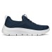 Skechers Cushioning, Slip Resistant, Abrasion Resistant, Moisture Wicking Low Top Casual Shoes Women's Blue navy/lavender, 35
