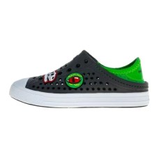 Skechers Guzman Steps Cushioning Wear-Resistant Children's Sandals Black Green Teenagers Черно-зеленый, 28.5