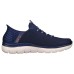 Skechers Slip ins Cushioning, Slip Resistant, And Abrasion Resistant Low Top Casual Shoes Men's Blue Синий, 39.5