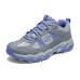 Skechers Stamina Cushioning Wear-Resistant Low-Top Outdoor Shoes Women's Gray Purple Серый с фиолетовым, 38