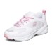 Skechers D'Lites Campus Leisure Chunky Shoes White/Pink Women's 35