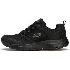 Skechers Summits Cushioning Anti-Slip And Wear-Resistant Low-Top Casual Shoes Women's Black 35.5