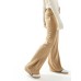 ASOS DESIGN wide leg trouser with topstitch detail in chocolate Коричневый, US 14